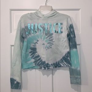 Girls Justice Tie Dye Hooded Sweatshirt